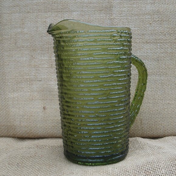 Vintage Anchor Hocking Soreno Pattern Juice Pitcher - Picture 2 of 14